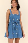 Bless Your Heart Button Denim Dress SALE