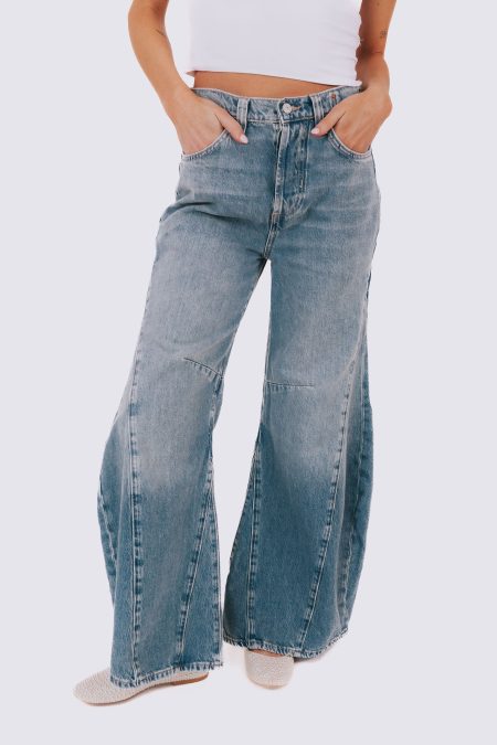 FREE PEOPLE - Eden High Slouchy Jeans
